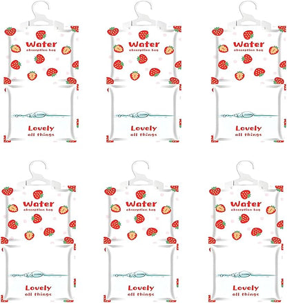 6 Pack Moisture Absorber Hanging Bags, Fragrance Free Humidity Packs, Hanging by NICOLEKAY