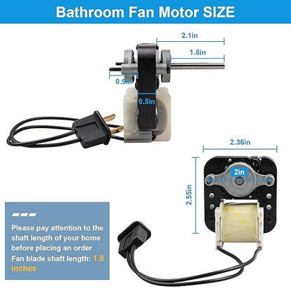 Siasky Universal Bathroom Vent Exhaust Fan Motor Replacement Motors Kit - Image 3