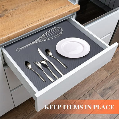 Shelf Liner Non Adhesive, Washable Cabinet Liners - Image 2