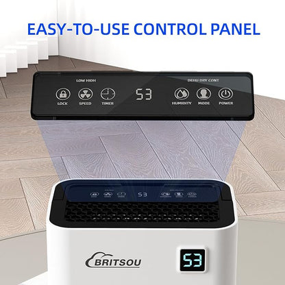 Britsou 50 Pints Dehumidifier for Basement - Image 4