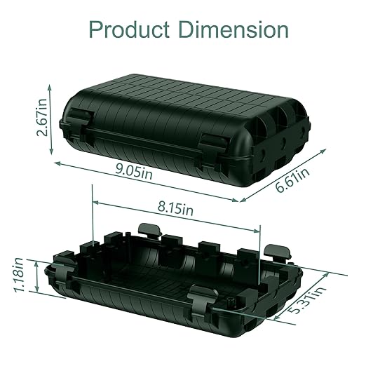 Outdoor Waterproof Electrical Box, Large Extension Cord Cover Plug Protector - Image 3