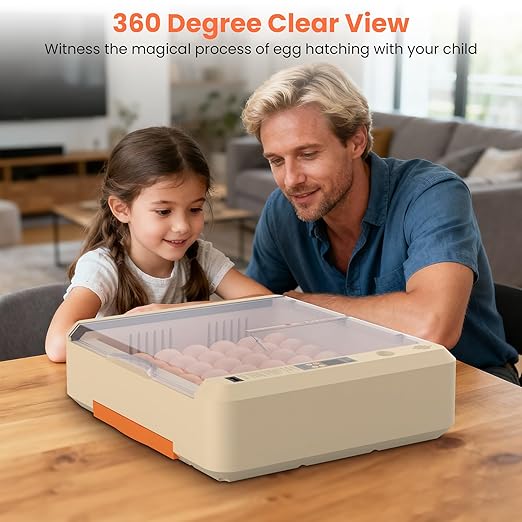 36-60 Egg Incubator with Automatic Egg Turning and Humidity Control, Adjustable - Image 8