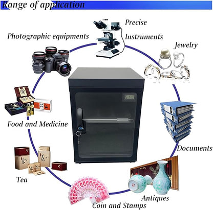 2 Layers Dry Cabinet 30L Digital Camera Dehumidify Storage Electronic Dry - Image 5