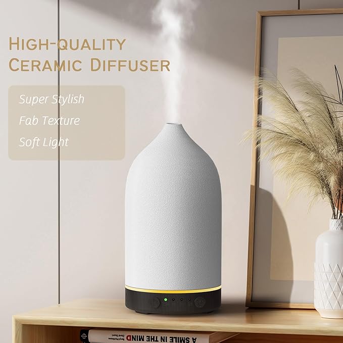 Diffuserlove Ceramic Diffuser 160ML Essential Oil Diffusers Aromatherapy - Image 2