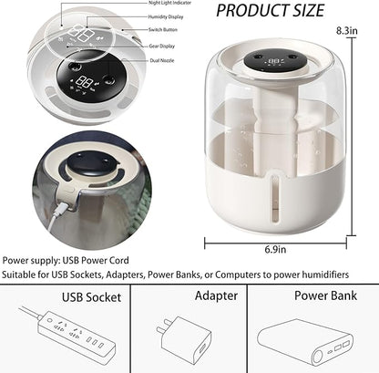Humidifiers for Bedroom-Cold Mist Humidifier - Image 9