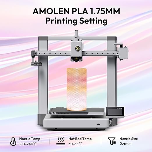 AMOLEN Transparent PLA Filament Bundle Multicolor, Translucent PLA 3D Printer - Image 5