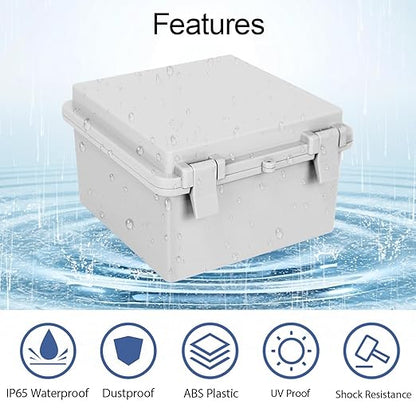 Junction Box, ABS Plastic IP65 Waterproof Dustproof Universal Electrical - Image 3