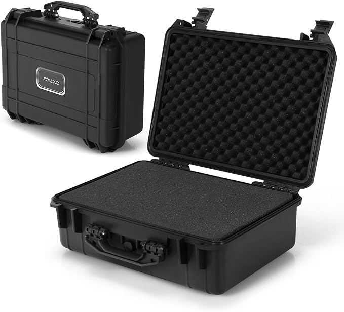 COSTWAY Waterproof Hard Case, 18.5-Inch Multi-Purpose Small Camera Dry Box by COSTWAY