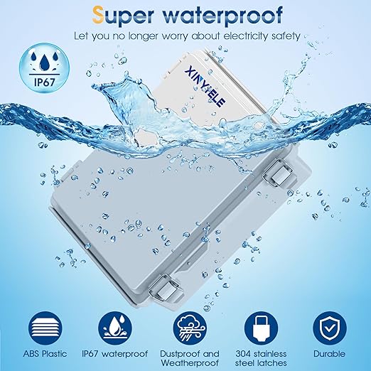 Waterproof Outdoor Project ABS Plastic Junction Box IP67 Weatherproof Dustproof - Image 2