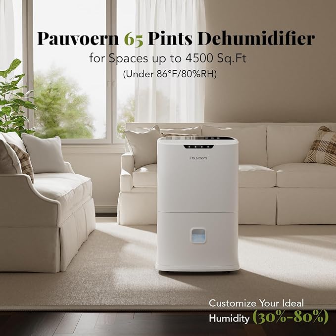 Energy Star 2024 Dehumidifier for Basement & Home, 90 Pint Smart Wi-Fi Control - Image 3
