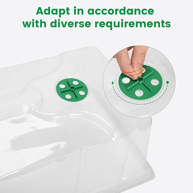 MIXC 10 Pack Humidity Dome 7" Tall Extra Strength, 1020 Growing Trays Cover - Image 5