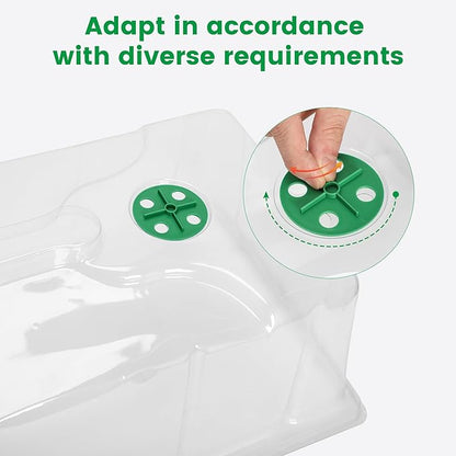 MIXC 10 Pack Humidity Dome 7" Tall Extra Strength, 1020 Growing Trays Cover - Image 5