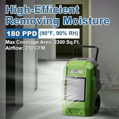 ALORAIR 180 Pints Commercial Dehumidifier - Image 3