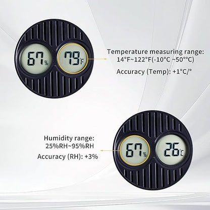 CIGAROL Mini Digital Hygrometer & Thermometer - Image 2