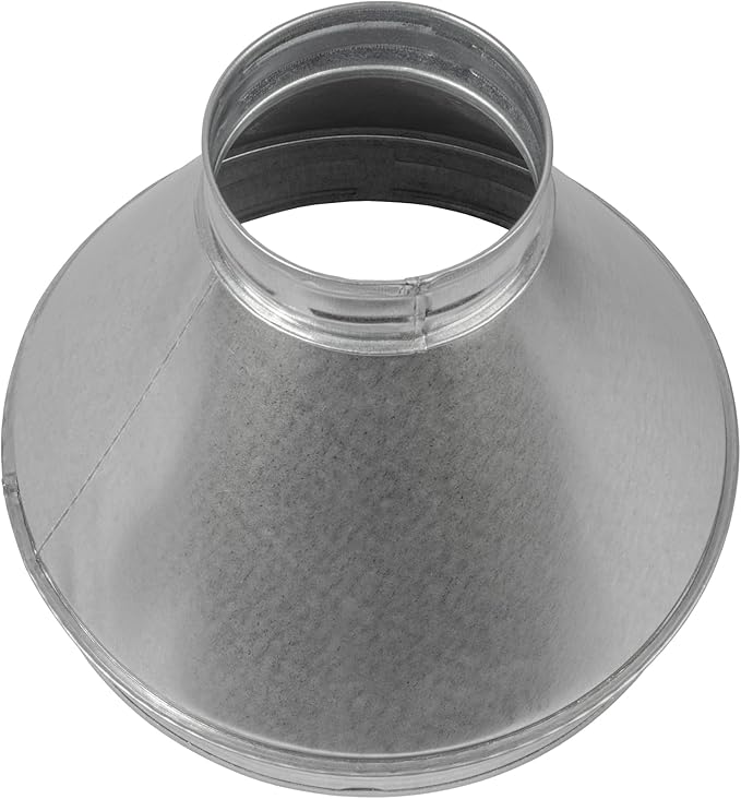 Vent Systems 10" Inch to 4" Inch Duct Reducer – Galvanized Steel HVAC Pipe - Image 9