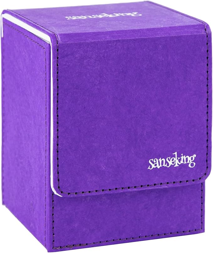 Magic Card Deck Box for MTG Single Deck Card Box fits 100+ TCG Sleeved Cards by Sanseking