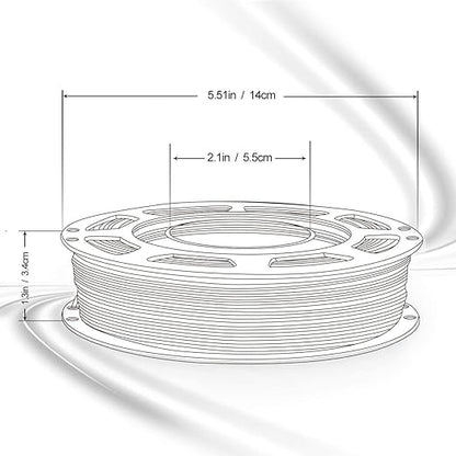 AMOLEN Silk PLA Bundle, 3D Printer Silk Gradient 1.75mm Silk Shiny Filament - Image 7