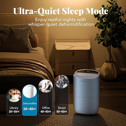 Energy Star Smart Dehumidifier for Home & Basement, 35 Pints, 37dB Ultra Quiet - Image 4
