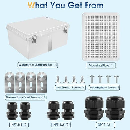 Waterproof Outdoor Project ABS Plastic Junction Box IP67 Weatherproof Dustproof - Image 7