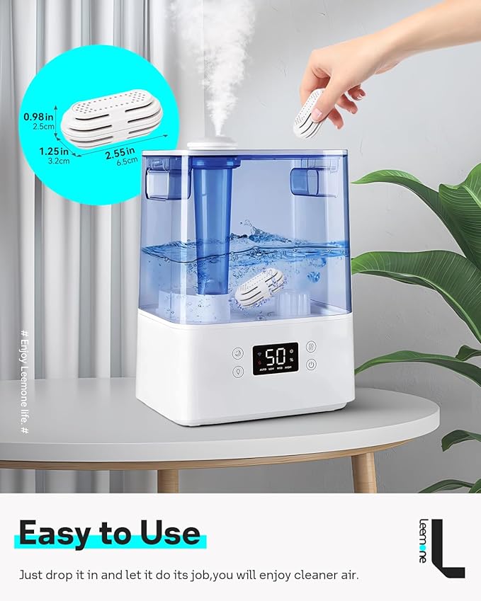 Leemone 6 Pack Humidifier Water Softener Cleaning Demineralization Cartridge - Image 5