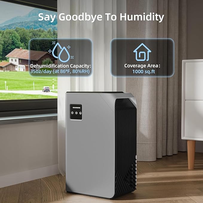 Dehumidifiers for Home, 88 OZ Water Tank, Dehumidifier for Bedroom Bathroom - Image 4