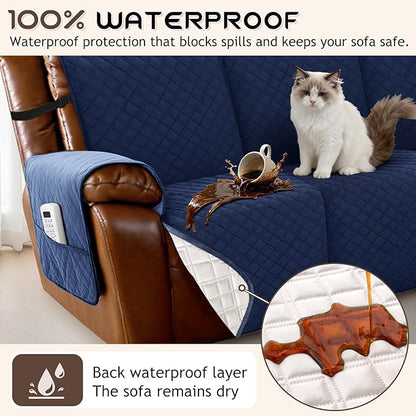 Arfntevss Waterproof Recliner Sectional Couch Covers - Image 2