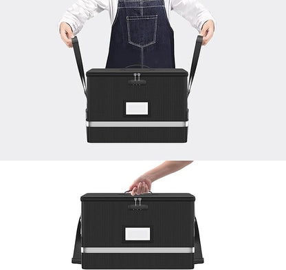 Fireproof File Box with Lock, 5200°F Document Box Storage Organizer, Suitable - Image 8