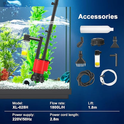 Electric Aquarium Gravel Cleaner Vacuum, Removable Water Changer, Automatic - Image 4