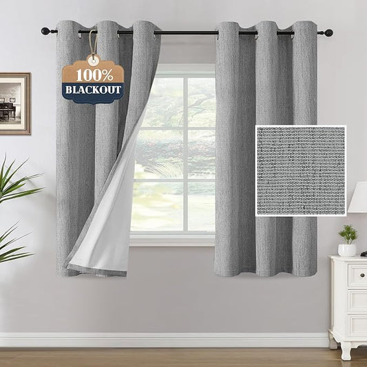 H.VERSAILTEX Chenille Linen Blackout Curtains by HVERSAILTEX