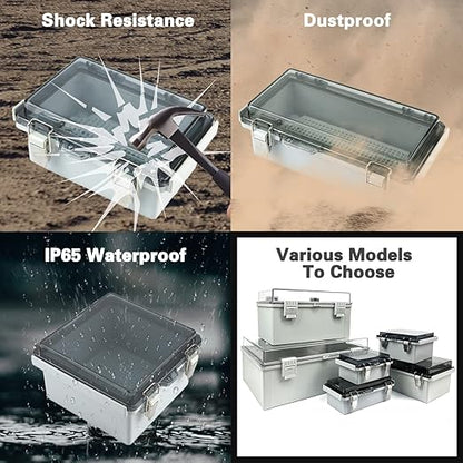 Sunnyglade ABS Plastic Dustproof Waterproof IP65 Junction Box Universal Durable - Image 5