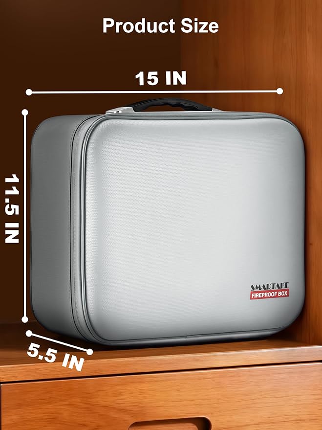 SMARTAKE Fireproof Document Box - Image 6