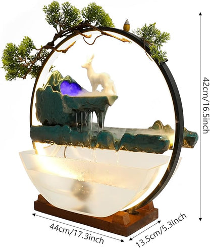 Tabletop Decoration Water Fountains Indoor Waterfall Fountains Humidifie - Image 5
