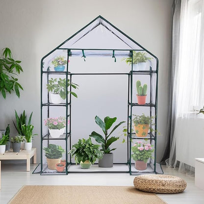 Ohuhu Small Greenhouse for Outdoors: 4 Tiers 6 Shelves Walk-in Indoor Green - Image 6