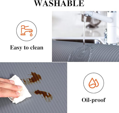 Shelf Liners for Kitchen Cabinets, 16Inch x 20Ft, Non Adhesive Shelf Liner - Image 4