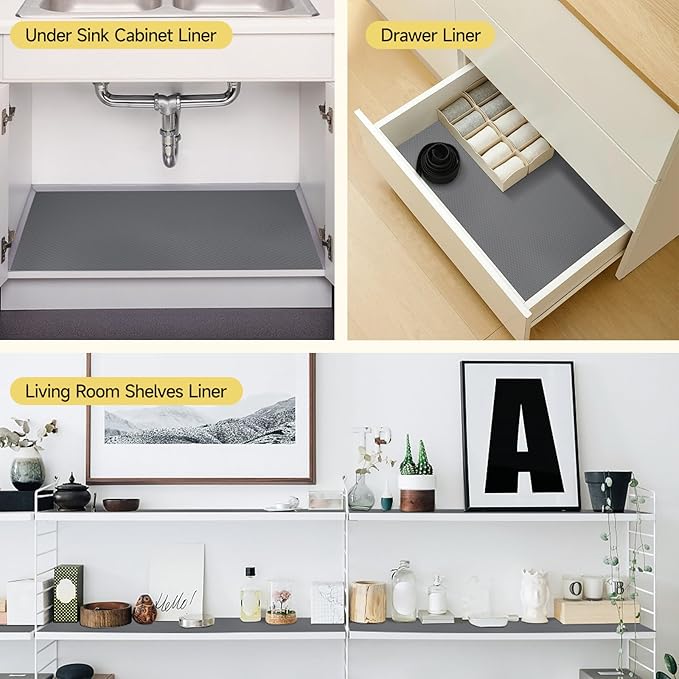 WochiTV Adhesive Shelf Liner 23.6 X 360 Inches, Peel and Stick Kitchen Liner - Image 5