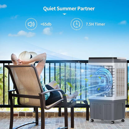 TABU 2354CFM 3-in-1 Evaporative Air Cooler, 6.6-Gal Water Tank Portable Swamp - Image 5