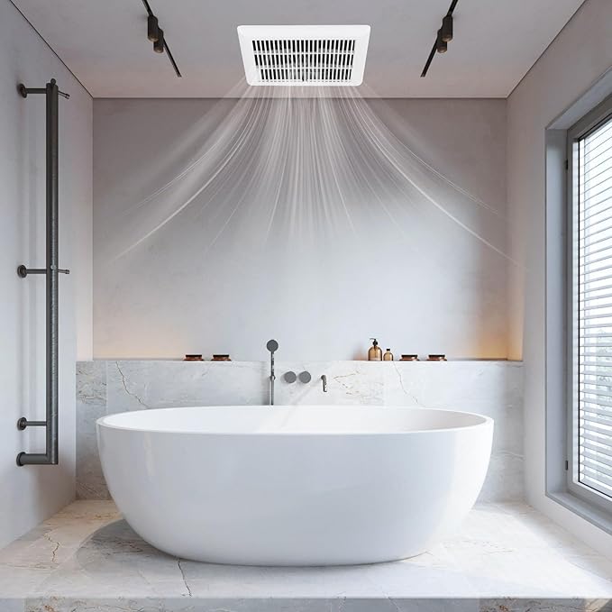 COSTWAY Bathroom Exhaust Fan, Ceiling Mount Ventilation Fan - Image 6