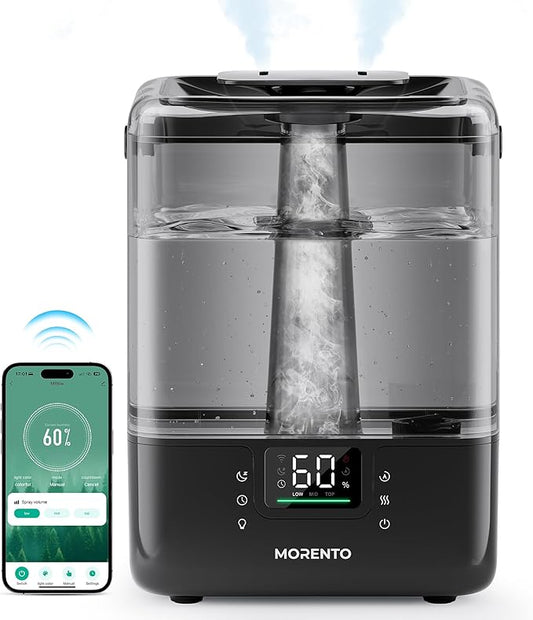 Smart Humidifiers for Bedroom Large Room Home, 6L Cool Mist Top Fill Humidifier by Unknown
