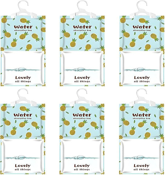 6 Pack Moisture Absorber Hanging Bags, Fragrance Free Humidity Packs, Hanging by NICOLEKAY