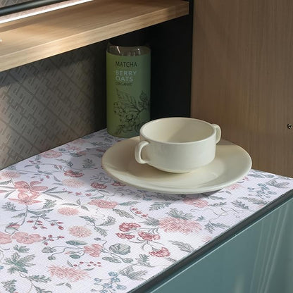 Floral Drawer and Shelf Liner for Cabinets, 12IN x 20FT Non-Adhesive and Strong - Image 9