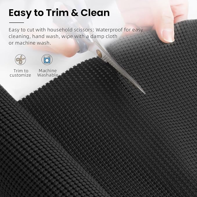 BAGAIL Drawer and Shelf Liner, 17.5 in X 20 Ft Non-Adhesive Shelf Liners - Image 4