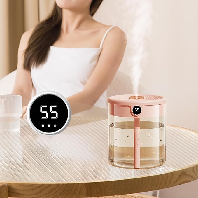 2L Humidifier, Double Nozzle Humidifier, Top Fill Cool Mist Humidifier - Image 3