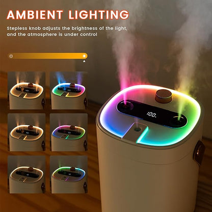 2L Humidifier for Bedroom, Portable Cool Mist Humidifiers, Ultra Quiet 20dB - Image 6