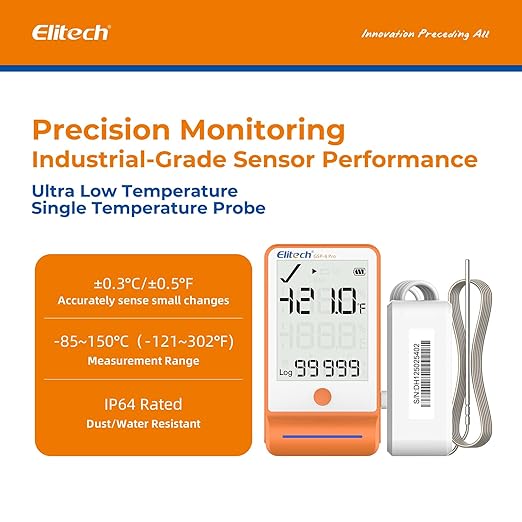 Elitech 5Pack Bluetooth Ultra Low Digital Temperature Data Logger - Image 2
