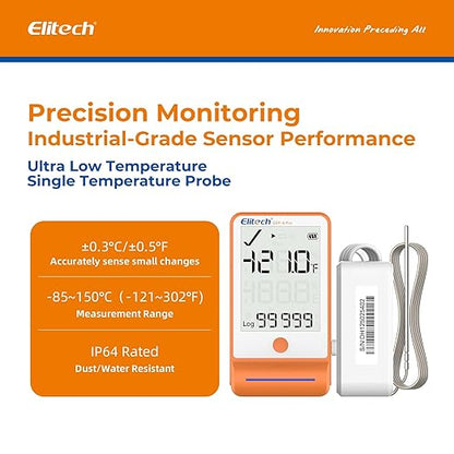 Elitech 10Pack Bluetooth Ultra Low Digital Temperature Data Logger - Image 5