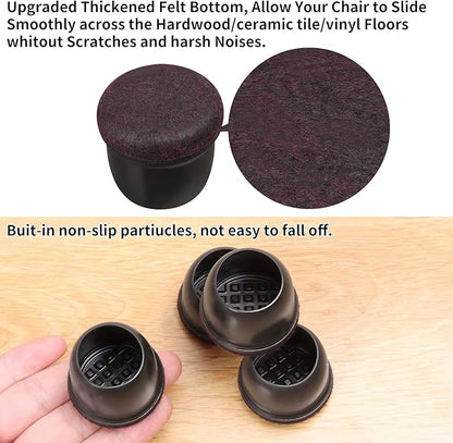 Ezprotekt 24 Pcs Round Silicone Chair Leg Floor Protectors - Image 4