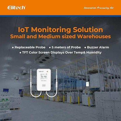 Elitech 2.4GHz/5GHz WiFi Real-Time Temperature Humidity Monitor, Dual Channel - Image 6
