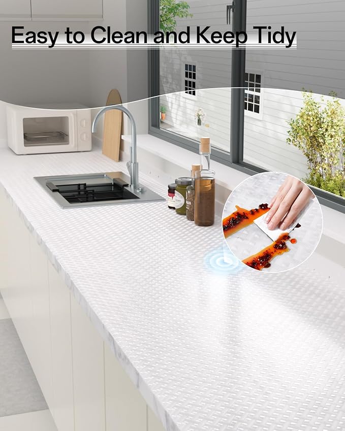 Shelf and Drawer Liner for Kitchen Cabinet, Non-Adhesive 24in x 360in - Image 7