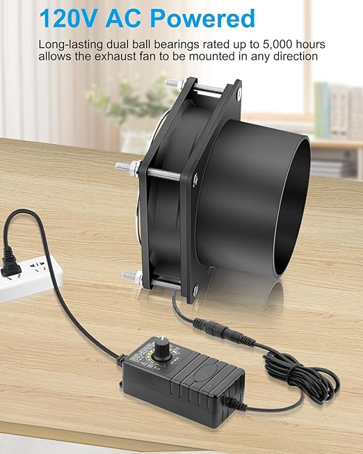GDSTIME 3 Inch Solder Fume Smoke Extractor Fan - Image 3