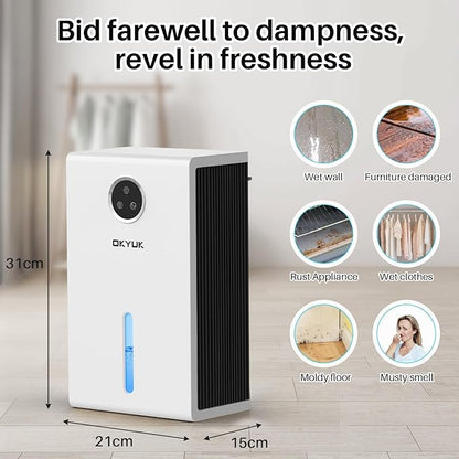 OKYUK Dehumidifier, 95 oz dehumidifiers - Image 6